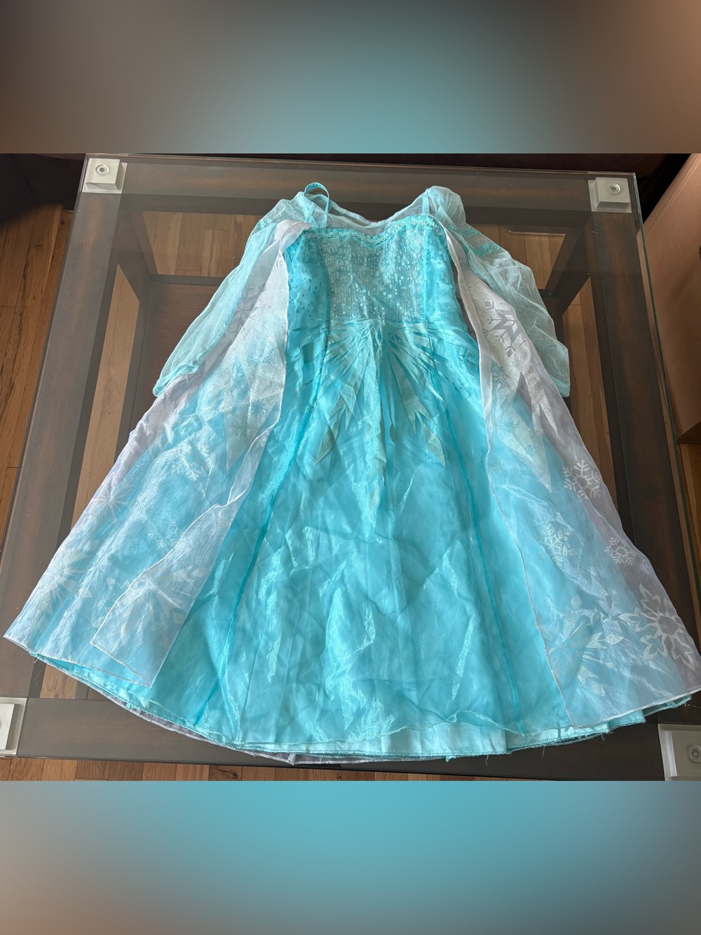 DISNEY STORE LOVELY FROZEN ELSA DRESS/COSTUME Size 5/6